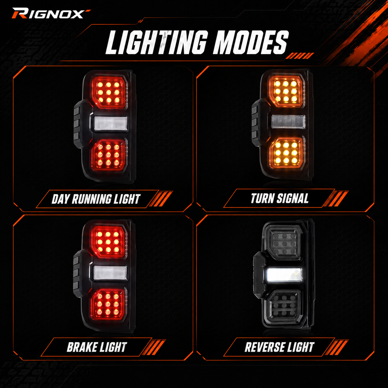 2021-2024 Ford Bronco Sequential LED Tail Lights — function style