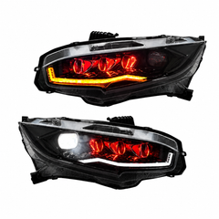 2016-2021 Honda Civic 10th Gen LED Projector Headlights — main - H-CIV10-RGB
