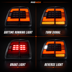 2003-2007 Lexus LX470 Sequential LED Tail Lights — function style