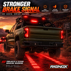 2019-2026 Chevrolet Silverado 1500 / 2020-2023 2500HD/3500HD Sequential LED Tail Lights — brake signal response — T-SILV19-SR