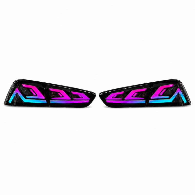 2008-2018 Mitsubishi Lancer / EVO X Sequential LED Tail Lights — product view 14 - T-EVO-SRGB
